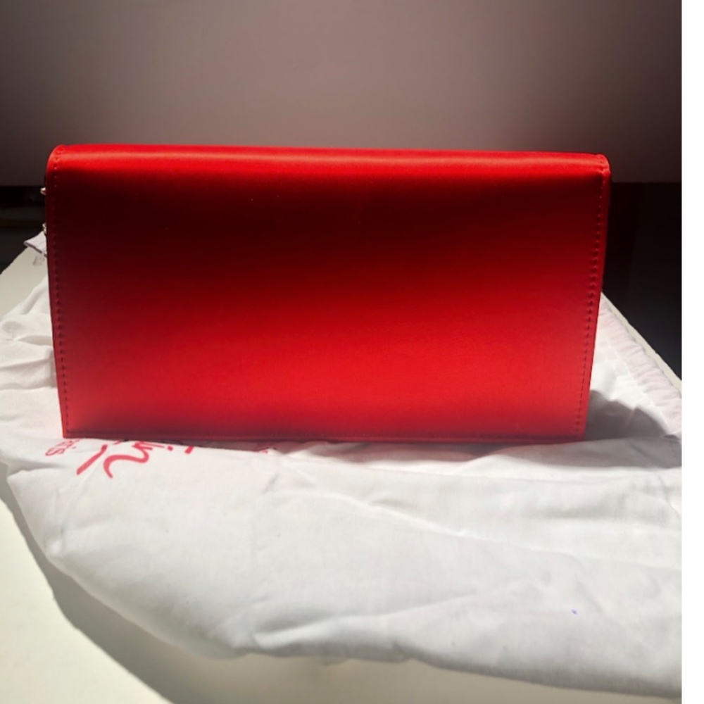 CHRISTIAN LOUBOUTIN Loubi54 Small satin crossbody clutch - Picture 12 of 16